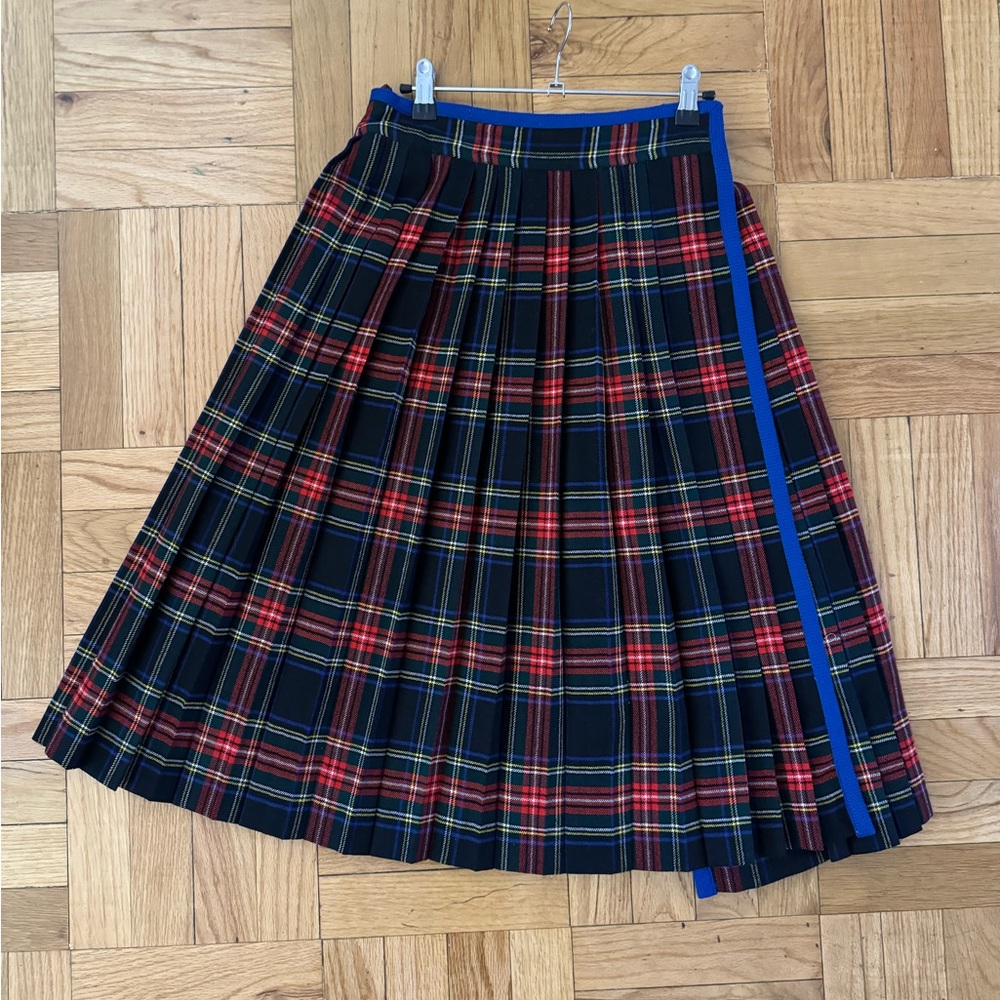 vintage Saint Laurent plaid skirt